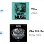 BTS Jimin and Stray Kids are on the “Spotify Global” chart at the same time