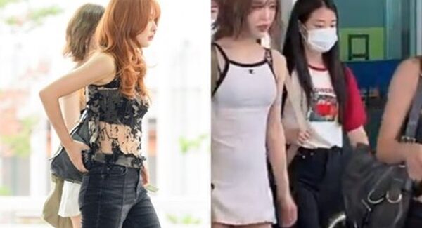 Red Velvet’s Seulgi sparked controversy when she changed her shoes with her manager at the airport